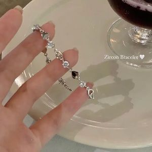 Sterling Silver Heart Cubic Zirconia Bracelet